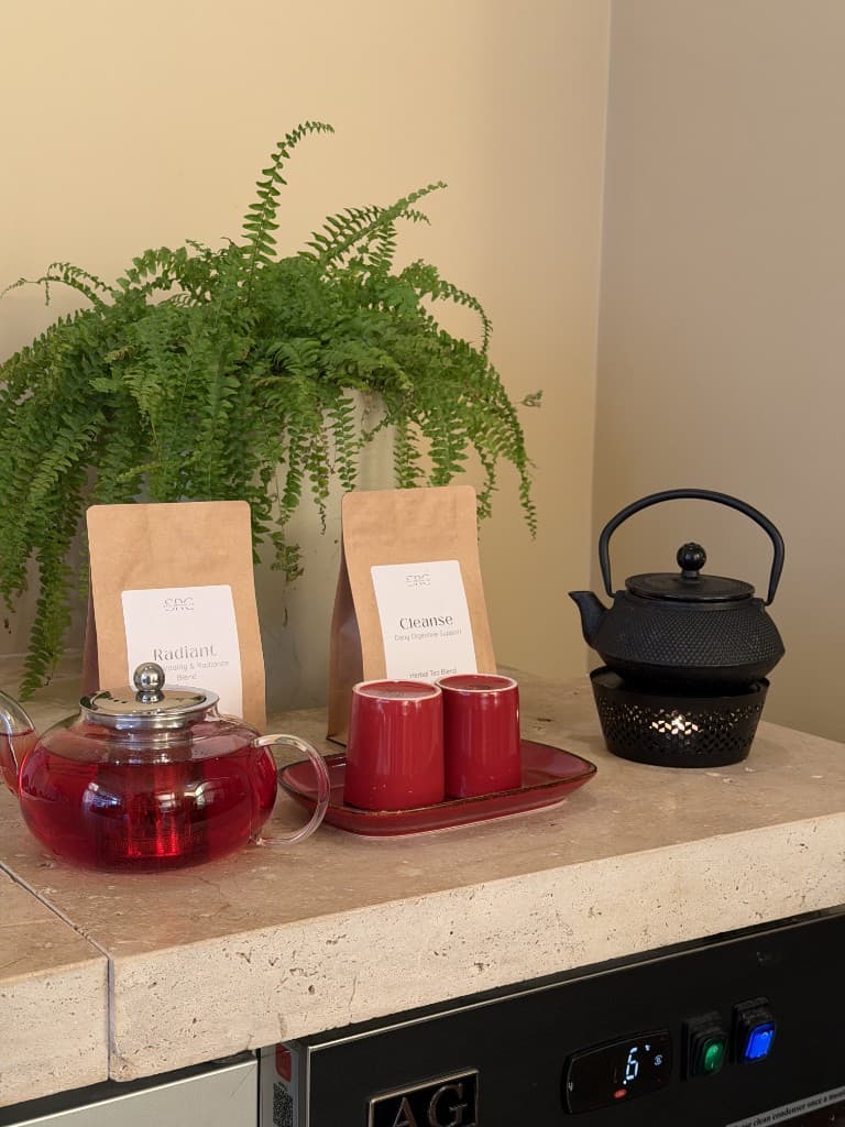 Massage — herbal tea station