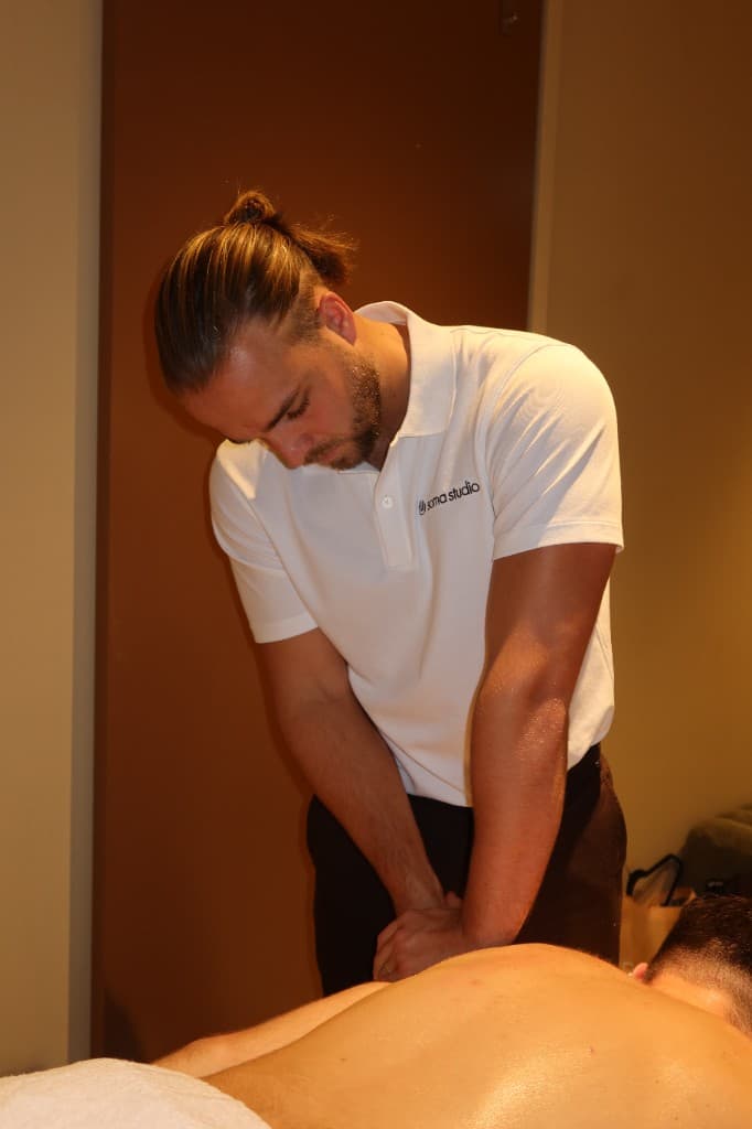 Osteopathy treatment — hands-on care